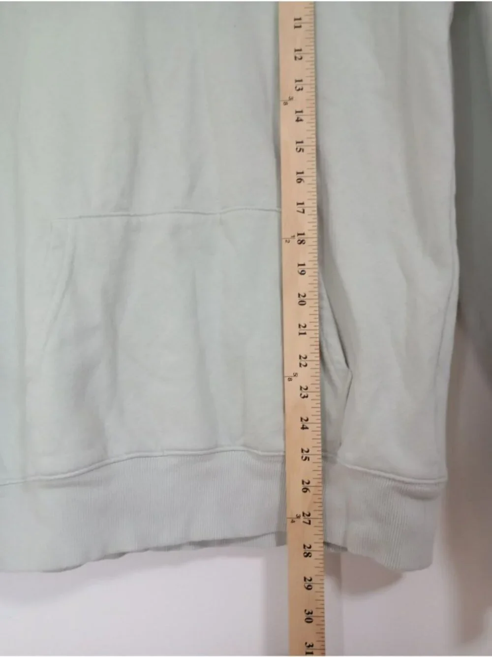 The North Face Mens Light Green Pullover Hoodie Size S Cotton Blend